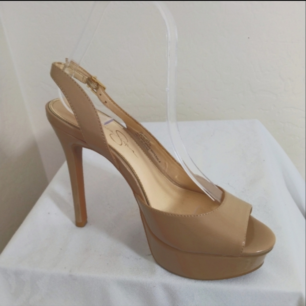 Jessica Simpson Sling Back Platform Pumps Size 7.5 Women's